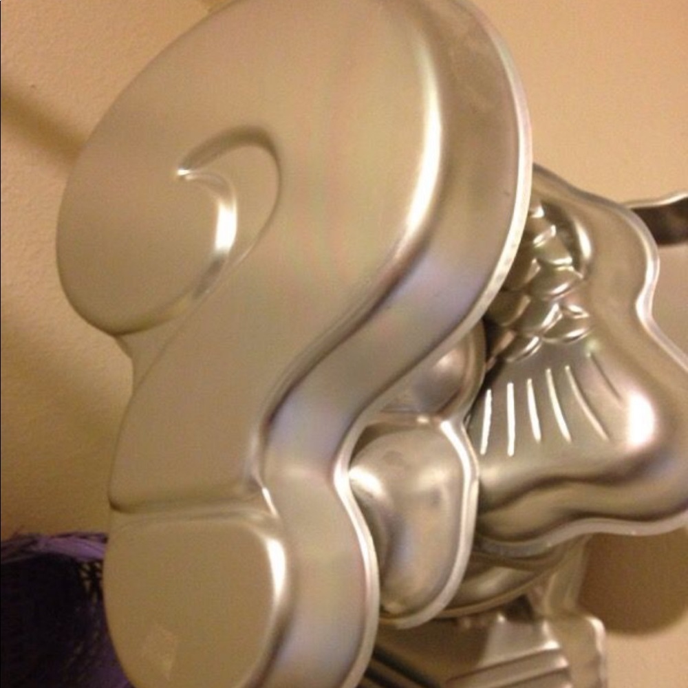 Wilton Question mark 3-D cake pan.